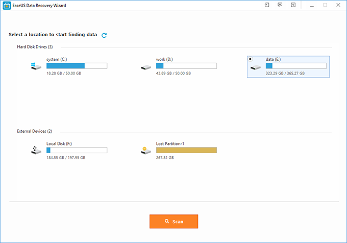 EaseUS Data Recovery Wizard