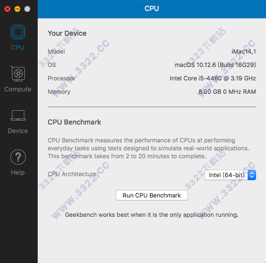 Geekbench4 for Mac破解版