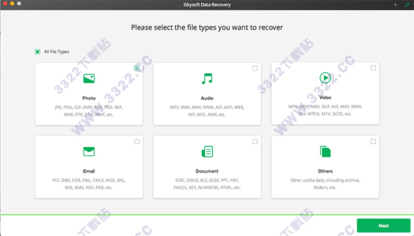 iSkysoft Data Recovery Mac 免费版
