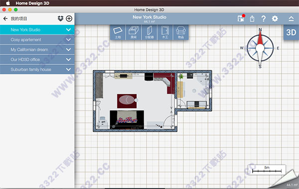 Home Design 3D for Mac破解版