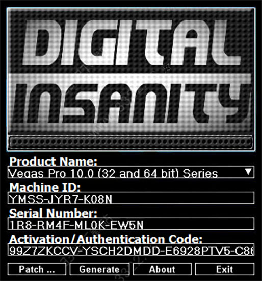 vegas pro 10 注册机