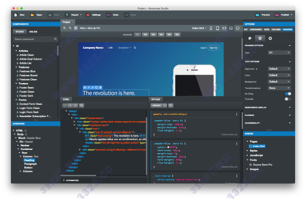 Bootstrap Studio for Mac破解版 