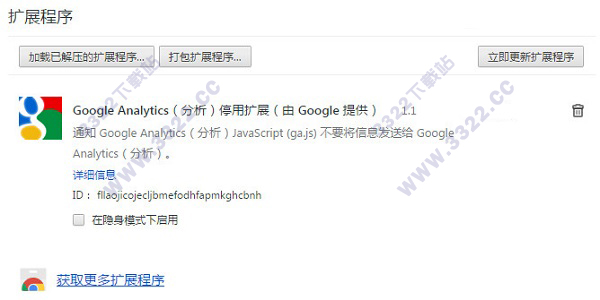 Google Analytics(谷歌分析停用)插件