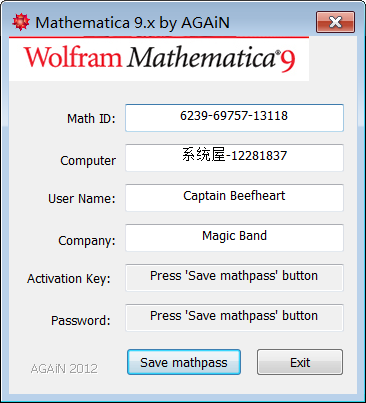 mathematica 9注册机