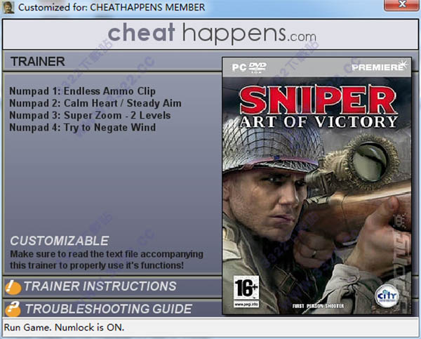 狙击手胜利的艺术修改器