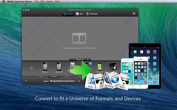 iSkysoft iMedia Converter DeluxeMac版