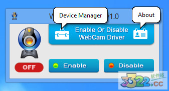 webcam on-off