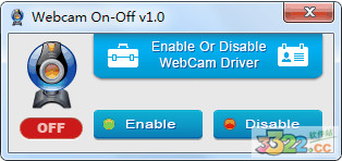 webcam on-off