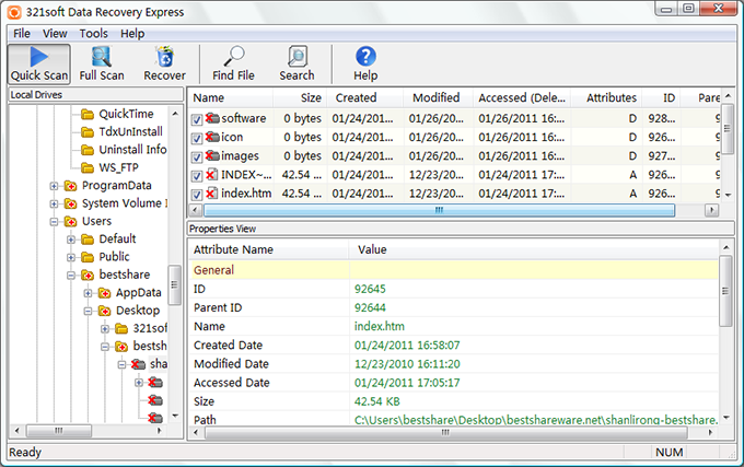 321soft Data Recovery Express