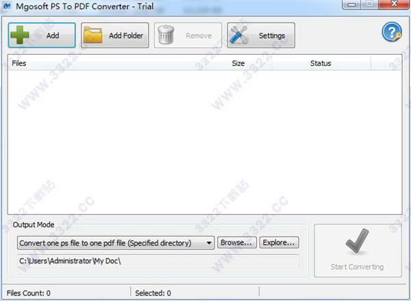 Mgosoft PS To PDF Converter破解版