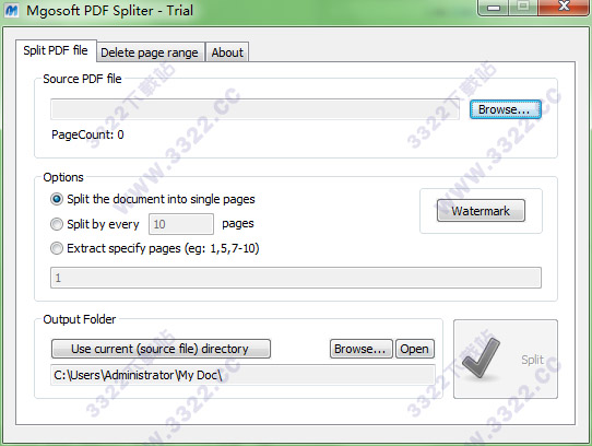 Mgosoft PDF Spliter