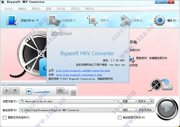 Bigasoft MKV Converter破解版