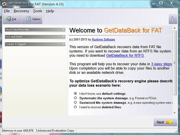 GetDataBack For FAT