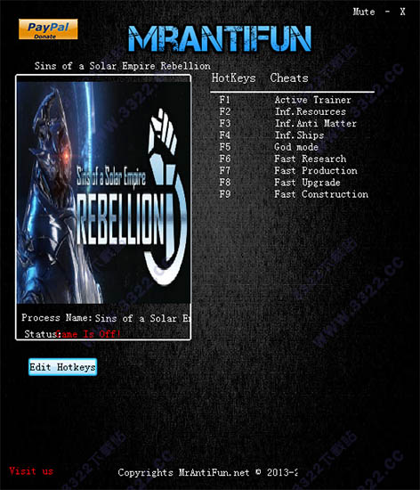 太阳帝国的原罪反叛修改器